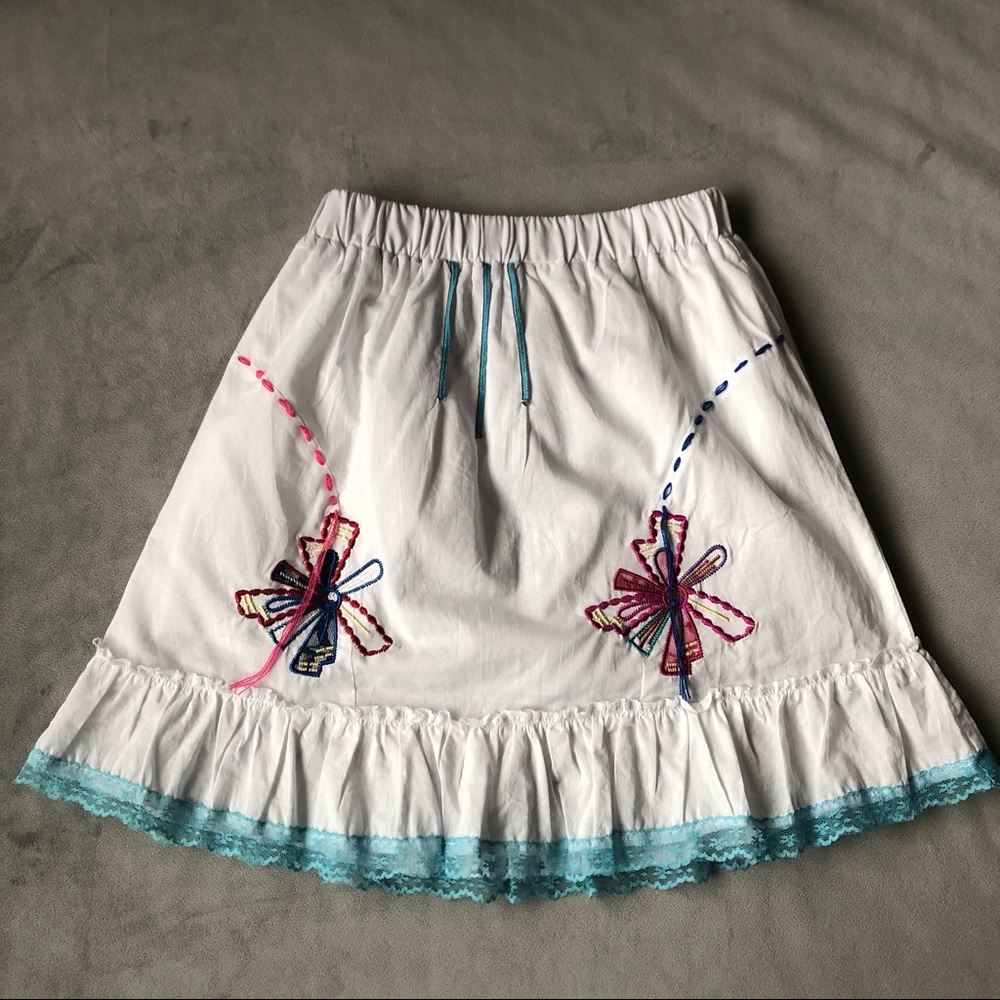 Ton Tin Paris ~ Flowy Embroidered Skirt ~ Girls Size 9/10 ~ Brand New!